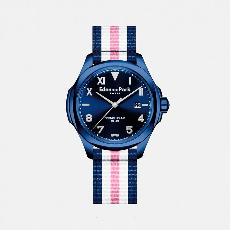 Montre EDEN PARK Homme French Flair Club EP12201BL15BWR