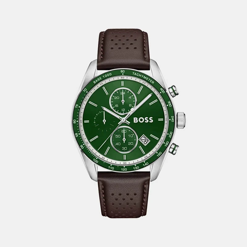 Montre BOSS Homme Grand Prix en Cuir Marron 1514342