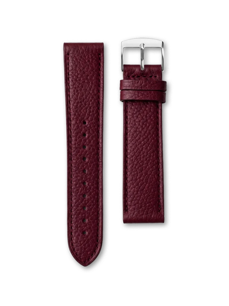 BRACELET CUIR - BORDEAUX GRAINÉ