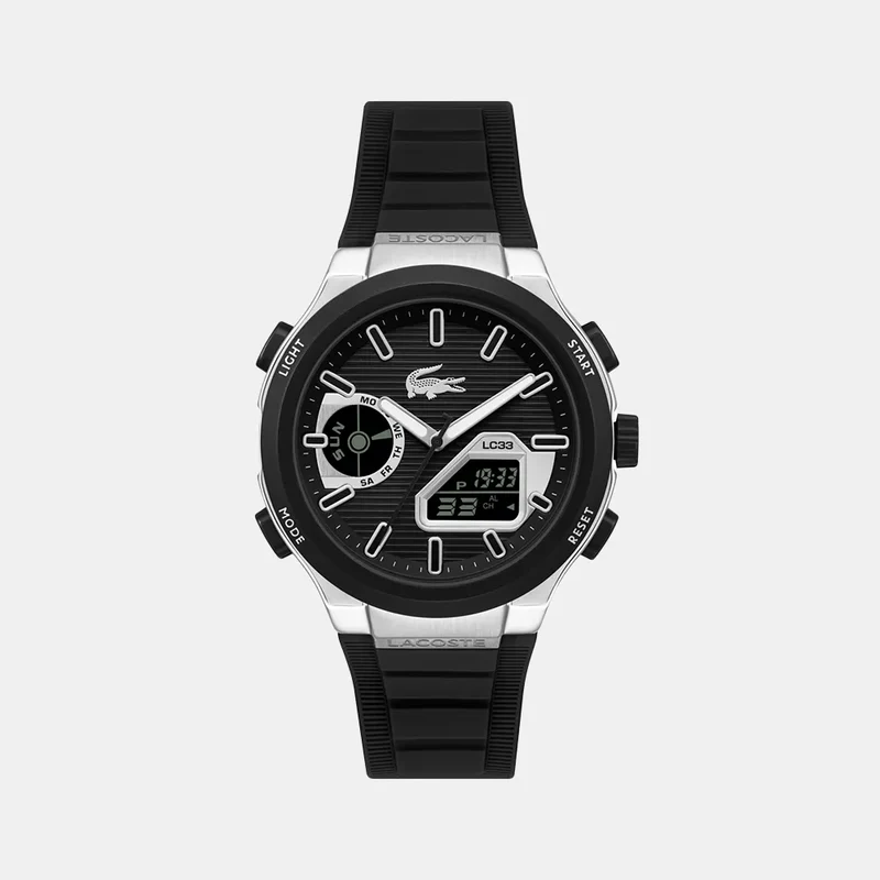 Montre LACOSTE Homme LC33 en Silicone Noir 2011516