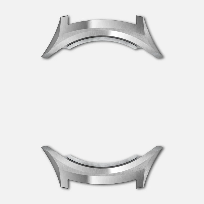K-Tail End pieces Stainless steel satinated (x1 pair)