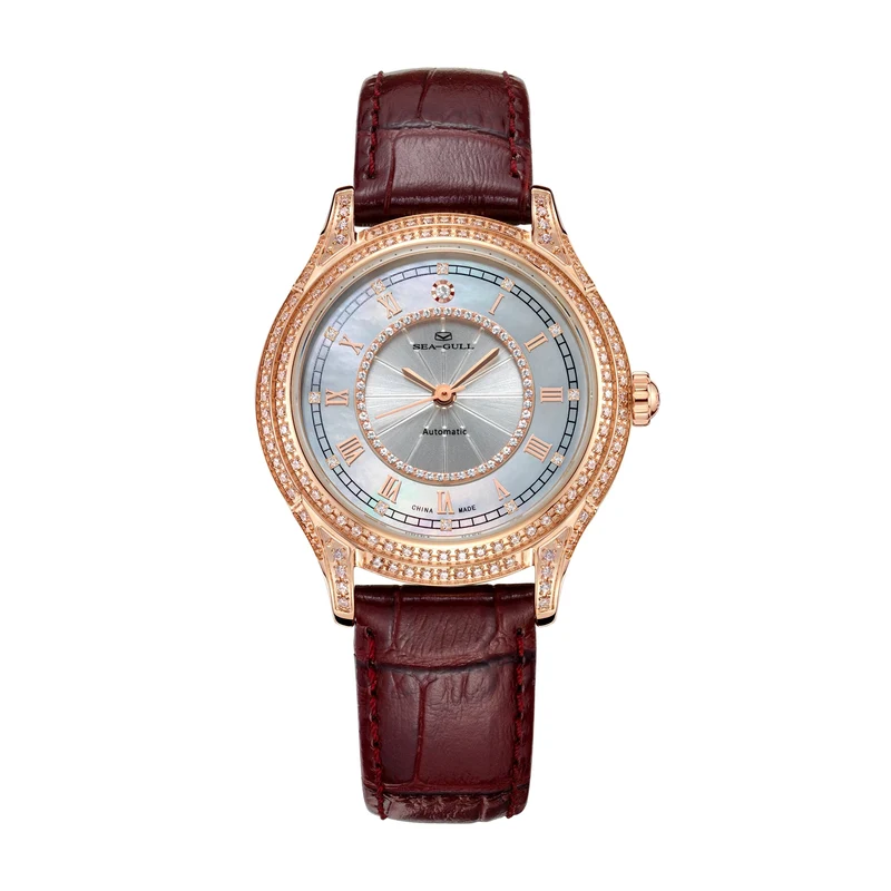 Serti Diamant Nacre Vintage Femme 34mm
