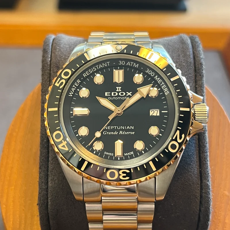 Edox Neptunian Grande Reserve Date Full Set 80801-3NRM-NIR