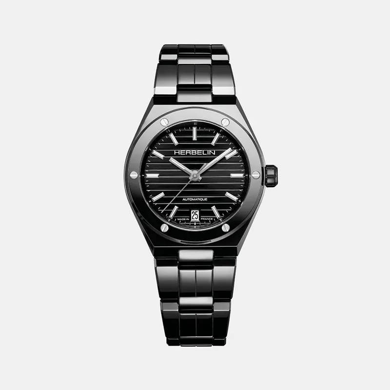 Montre HERBELIN Femme CAP CAMARAT Automatique en Céramique 1545BCRN14P