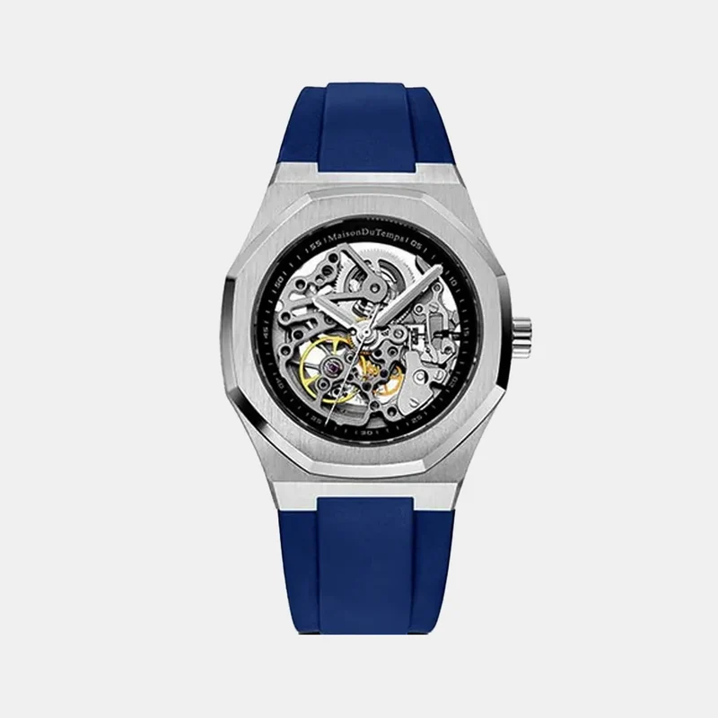 Montre MAISON DU TEMPS Homme MTBeta Skeleton Silicone Bleu 110-SBU