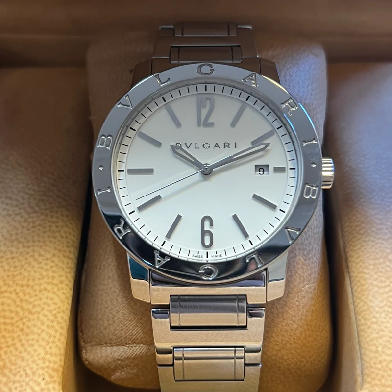Bulgari Bulgari Solotempo Automatic Date avec boîte BB41S