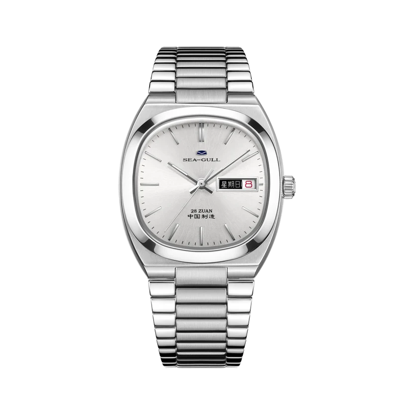 Jour-Date Calendrier Tonneau Habillée 34mm