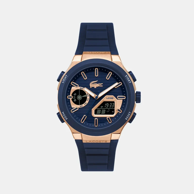 Montre LACOSTE Homme en Silicone Bleu LC33 2011518