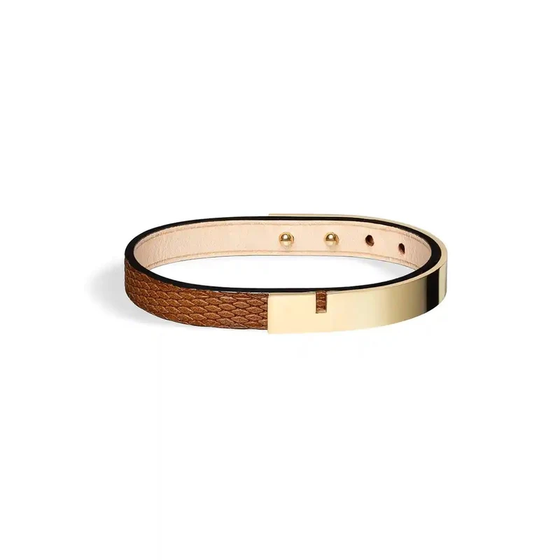 Bracelet homme simple tour fauve grain diamant | U'TURN.9