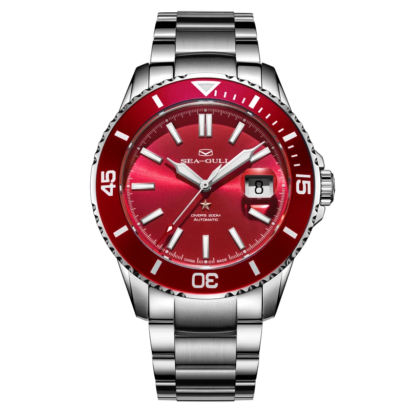 Océan 200m Étanche Fond Gravé Plongée 44mm