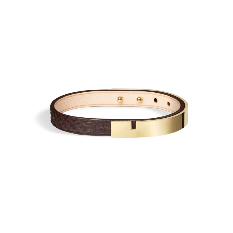 Bracelet homme or & python | U'TURN.9
