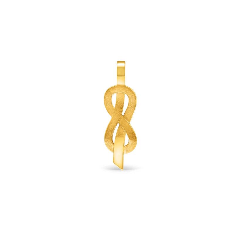 Pendentif large Aujourd'hui l'Amour en or