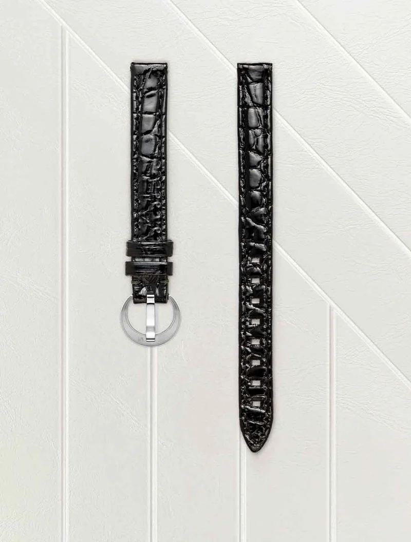 Bracelet Alligator Noir 10mm