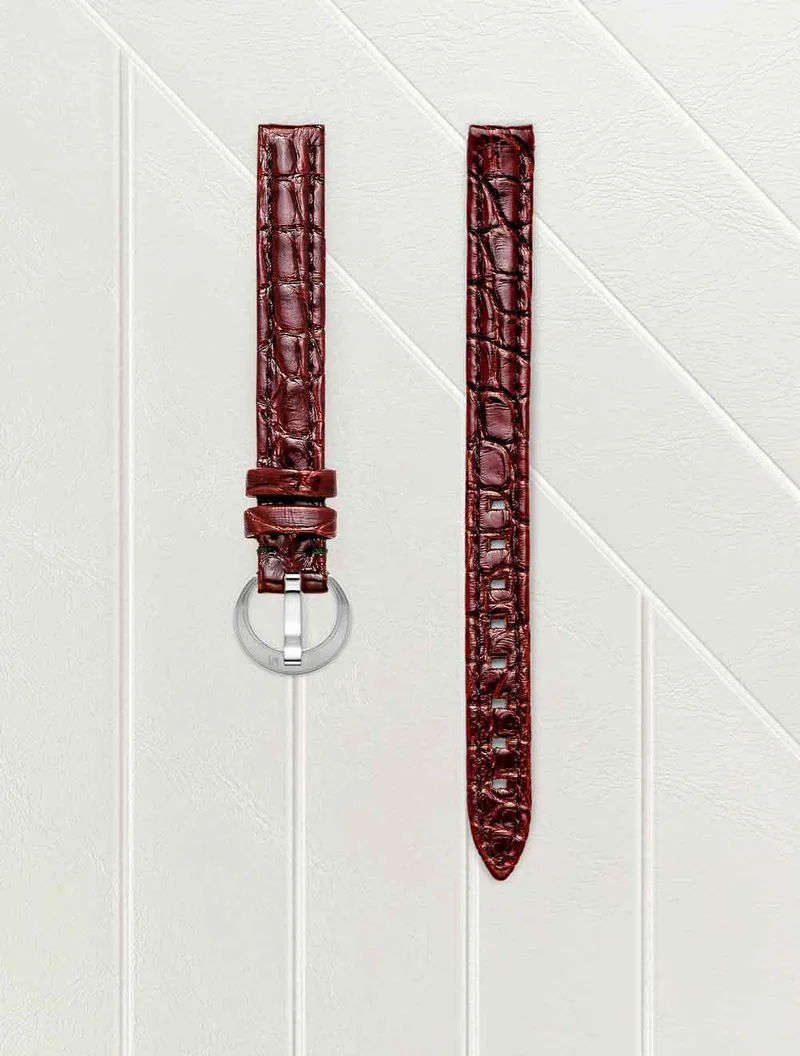 Bracelet Alligator Marron 10mm
