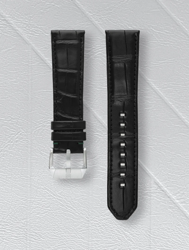 Bracelet Alligator Noir - AM2 CALENDAR GSPR