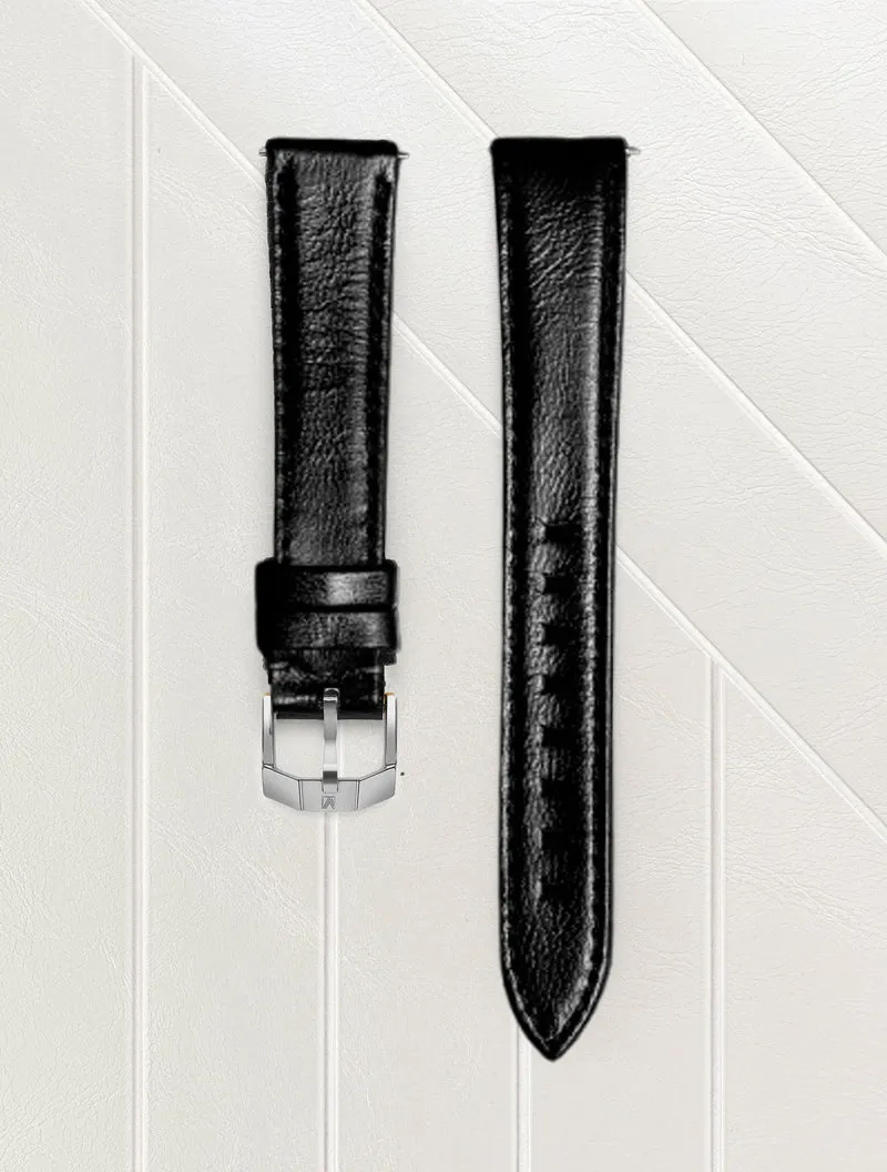 Bracelet Chevreau Noir 16mm