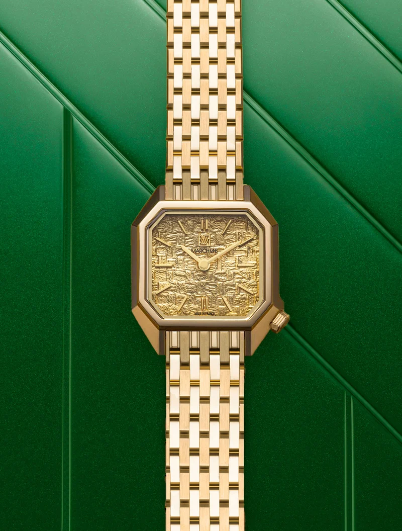 Montre LADY MANSART Tweed Gold