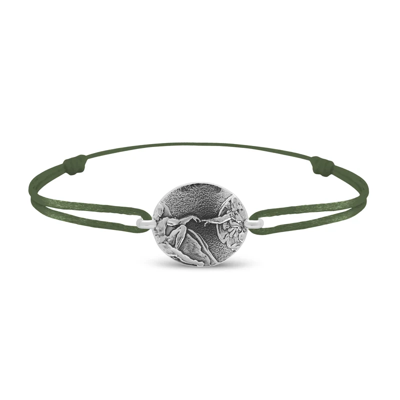 Bracelet lien création du monde en argent