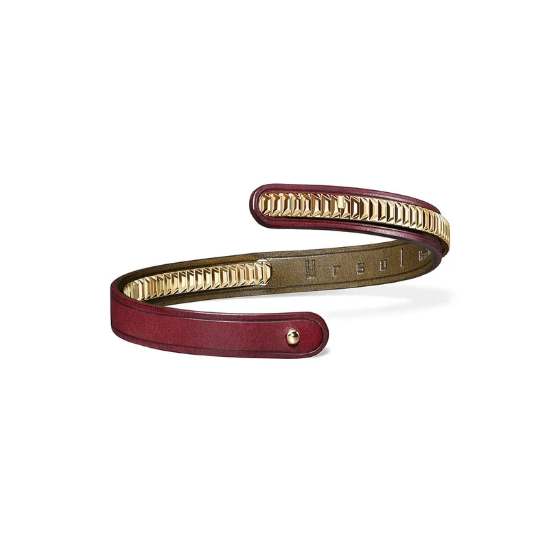 Bracelet cuir bordeaux | URAEUS.6