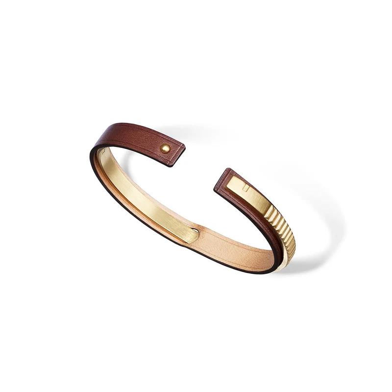 Bracelet cuir homme marron | URAEUS