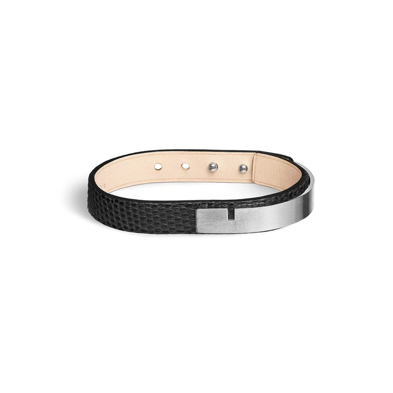 Bracelet cuir iguane vert bronze | U'TURN.11