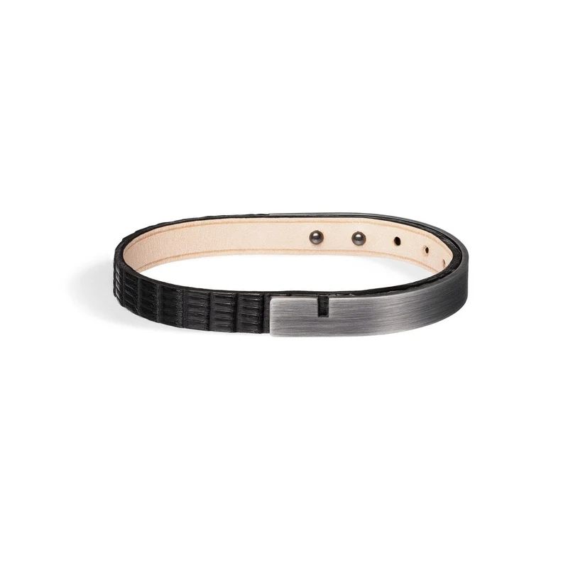 Bracelet homme iguane noir | U'TURN.9