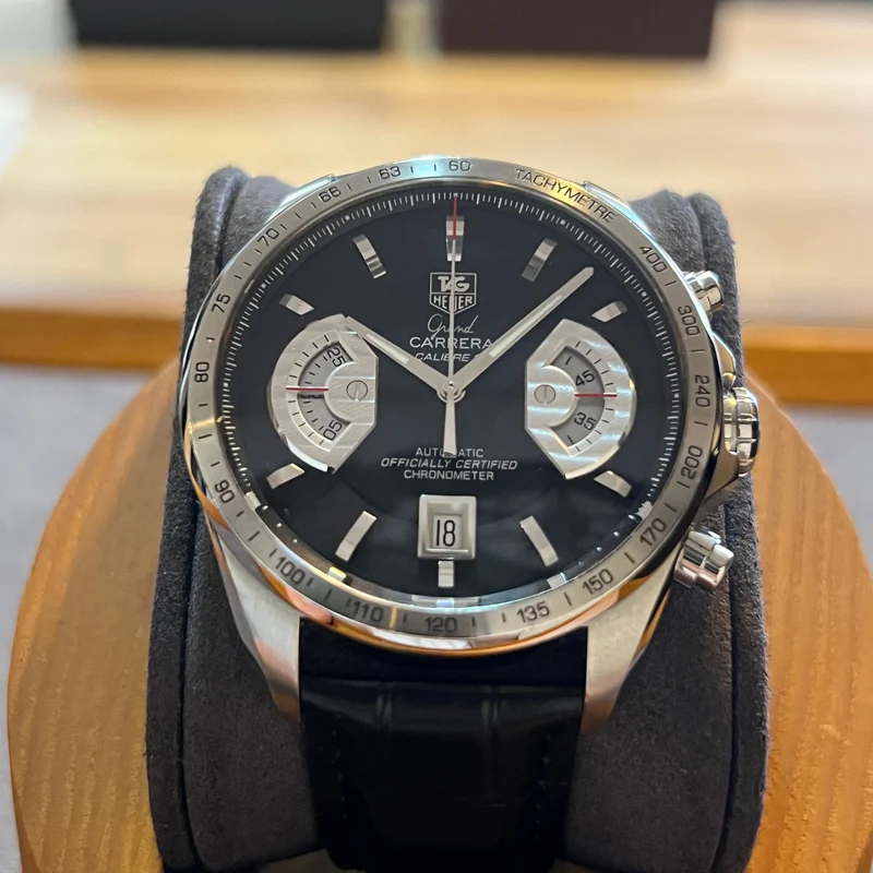 Tag Heuer Grand Carrera Cadran Noir Ensemble Complet CAV511A
