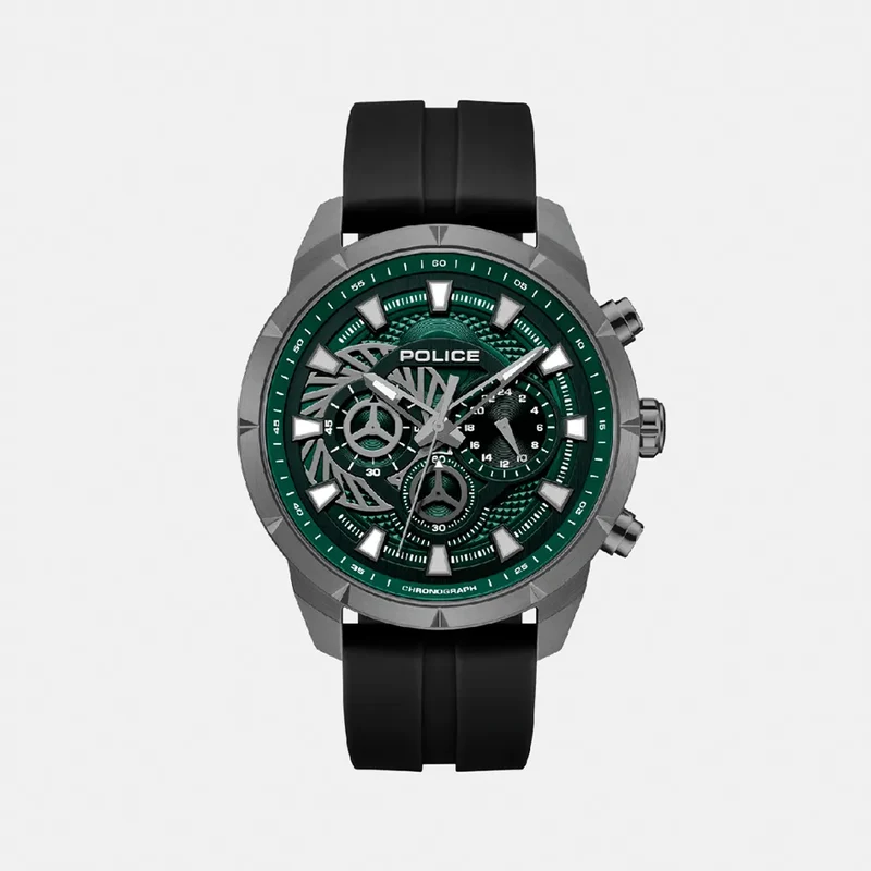 MONTRE POLICE Homme NEIST Chronographe en Silicone Noir PEWGQ0092703