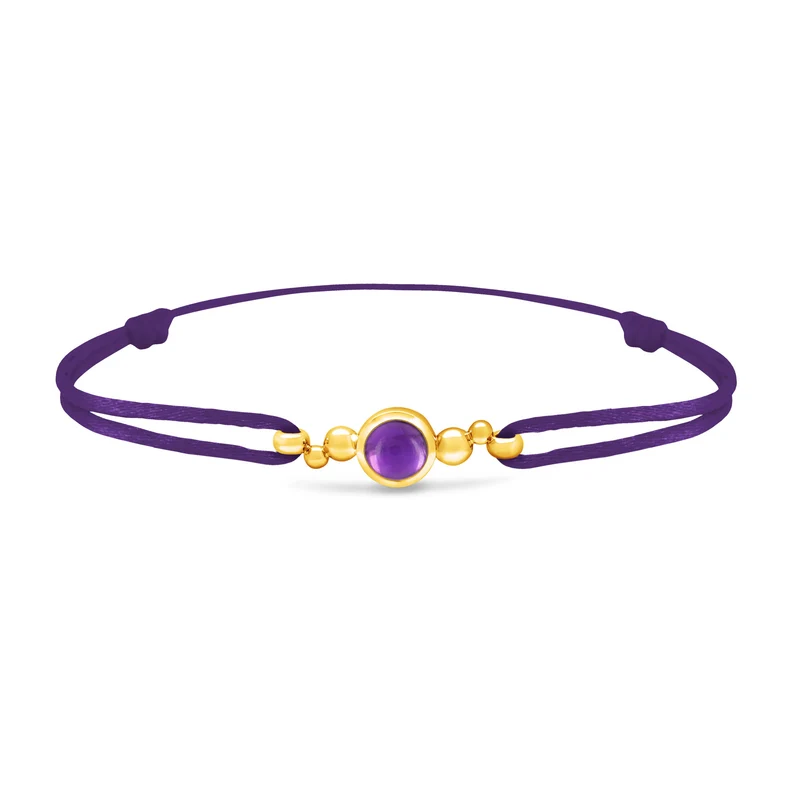 Bracelet Pétillante en or et améthyste