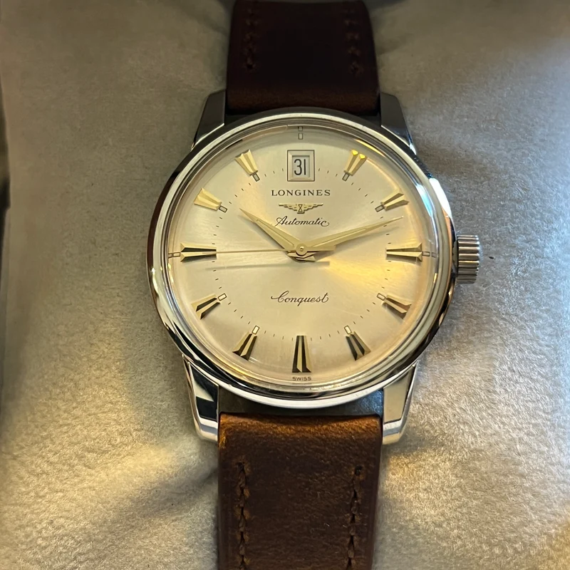 Montre Longines Conquest Heritage Automatique Date Set Complet L1.611.4