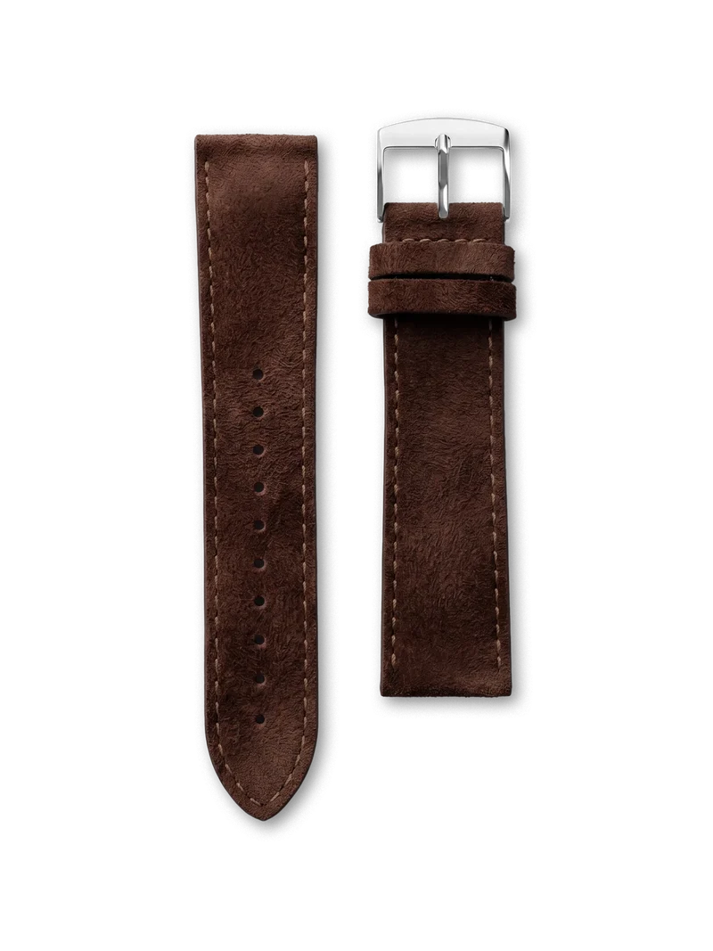 BRACELET CUIR - NUBUCK CHOCOLAT