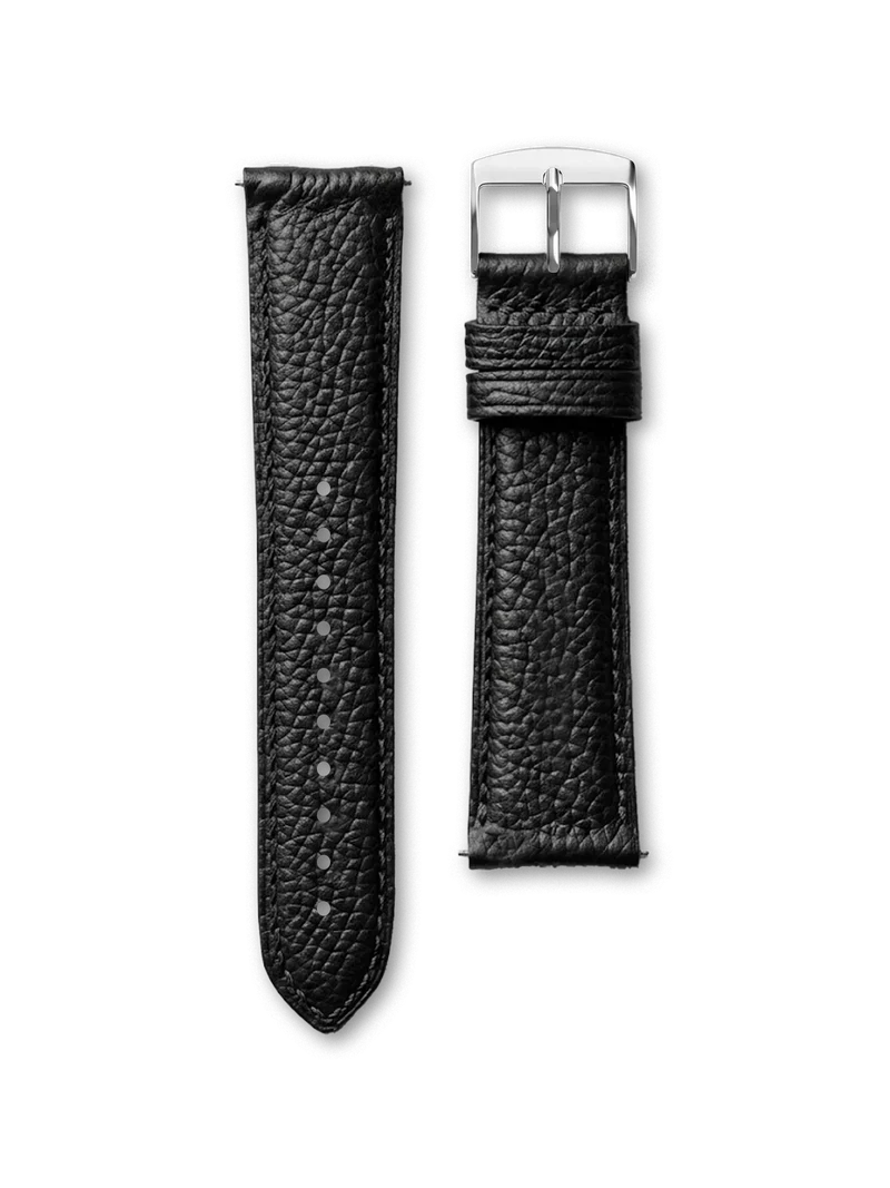 BRACELET CUIR - NOIR RÉGLISSE GRAINÉ