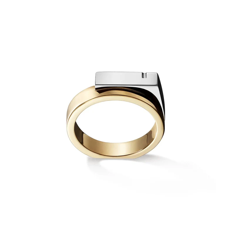 Chevalière femme or & argent | UNITY