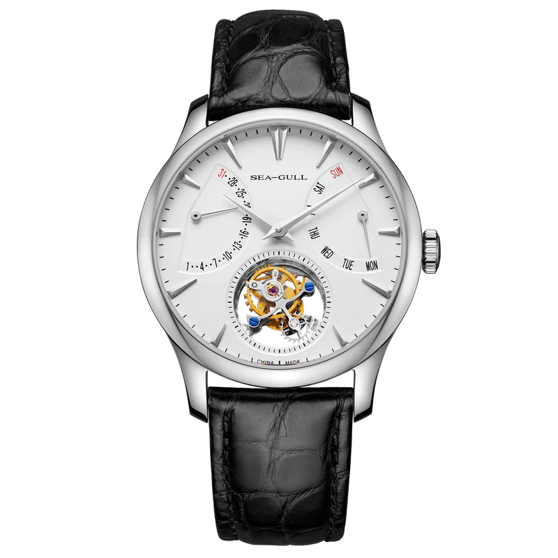 Artisan Patrimoine Multifonction Jour-Date Calendrier Excentrique Tourbillon 41mm
