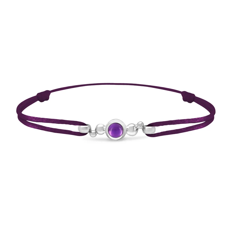 Bracelet Pétillante small en or et améthyste