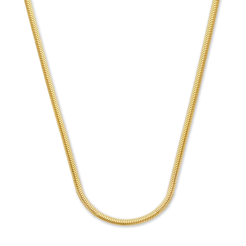 Aidee Leontine 14 Karat Gold Snake Necklace