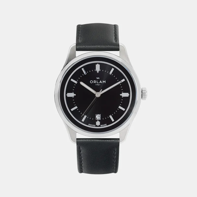 Montre ORLAM Homme PULSE en Cuir Noir ORSSLPU001