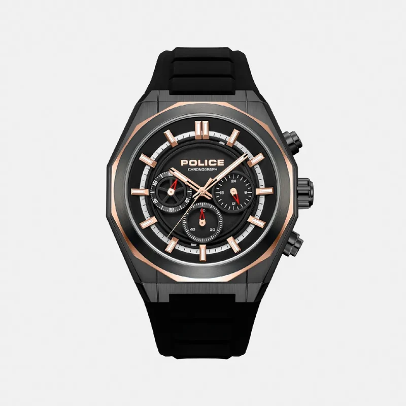 MONTRE POLICE Homme STEWARD Chronographe en Silicone PEWGO0093701