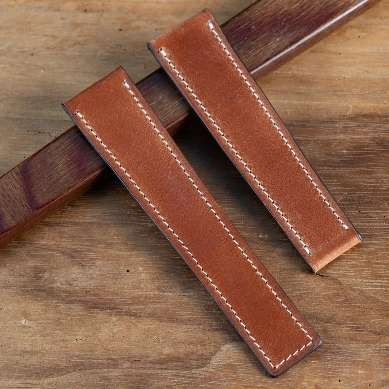 Bracelet compatible boucle tag heuer tuscany marron