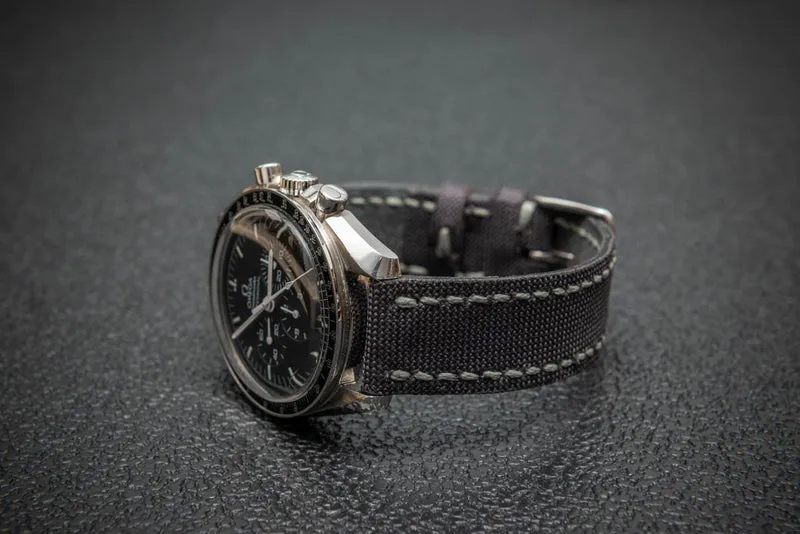 Storm Grey Sailcloth Watch Strap – Handmade by FinWatchStraps®