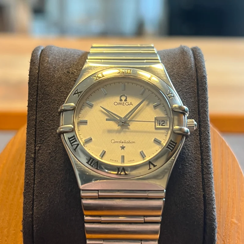 Omega Constellation Manhattan Quartz Date 396.1201