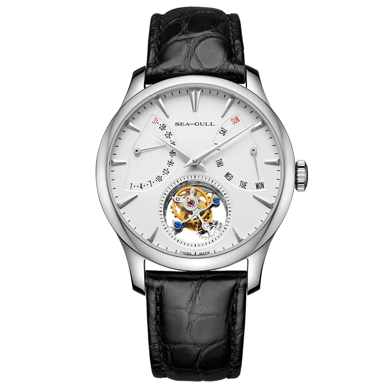 Artisan Patrimoine Multifonction Jour-Date Calendrier Excentrique Tourbillon 42mm