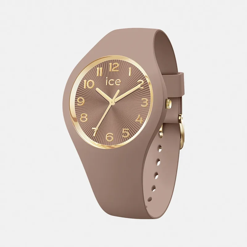 Montre ICE WATCH Femme 025251 ICE Champagne en Silicone Marron 025252
