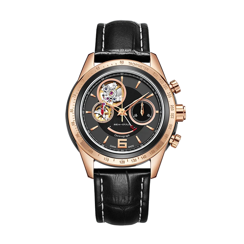 Style Course Réserve de Marche Tachymètre Complication Chronographe 42mm
