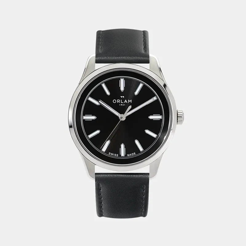 Montre ORLAMN Homme CADENCE Noir en Cuir ORSSLCA002