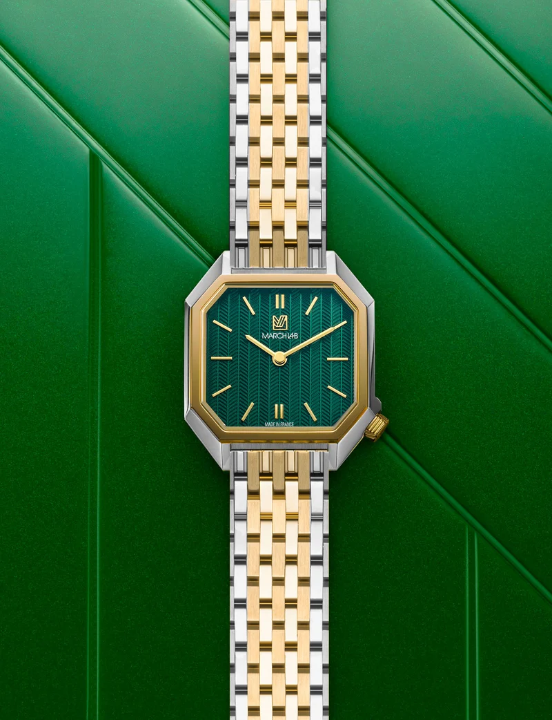 Montre MILADY MANSART Chevrons Emerald