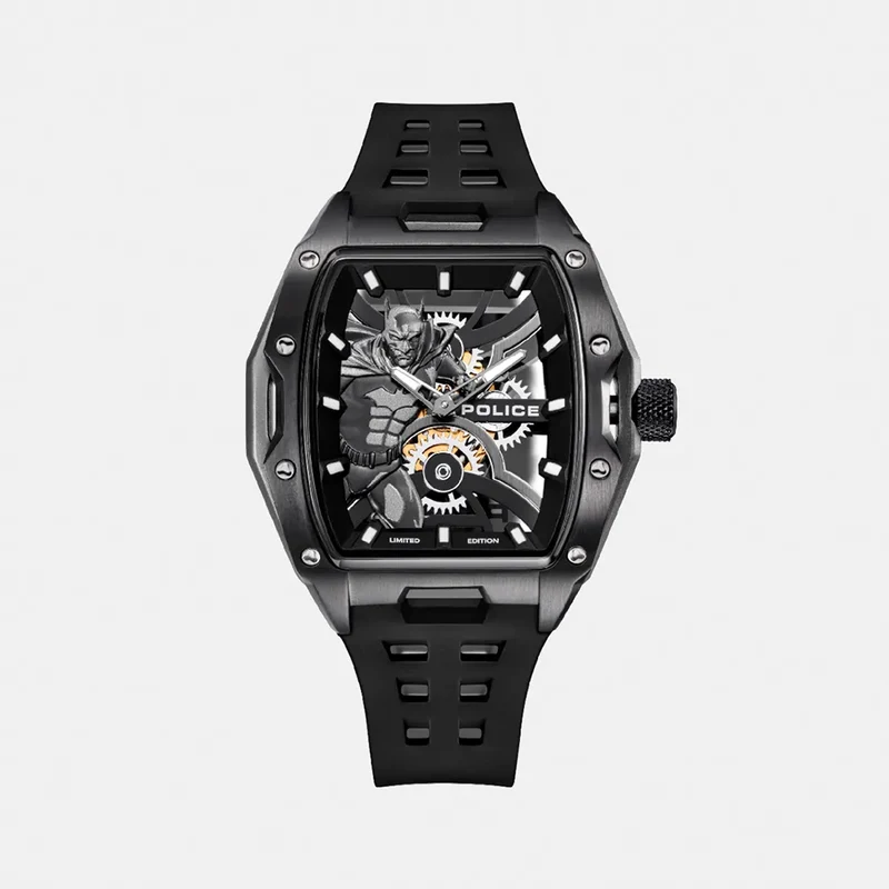 MONTRE POLICE Homme GOTHAM en Silicone Noir PEWGM0075301