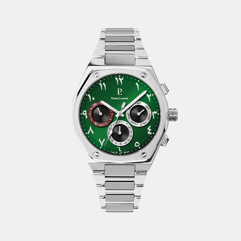 Montre PIERRE LANNIER Homme COPILOTE en Acier 412D171