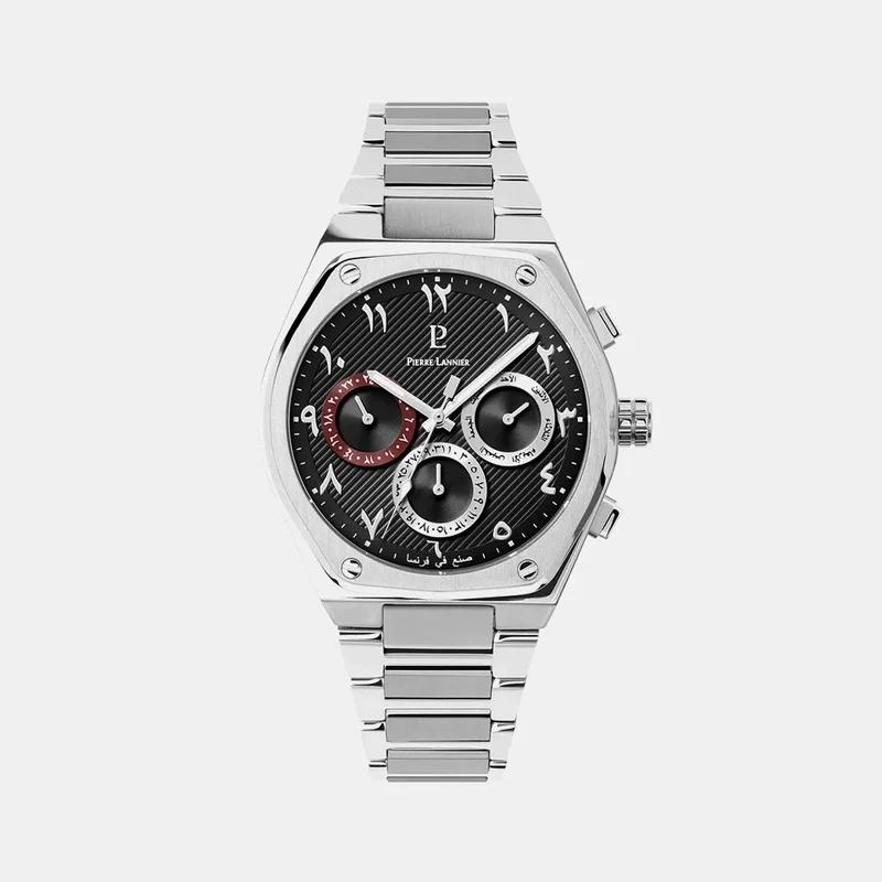 Montre PIERRE LANNIER Homme COPILOTE en Acier 412D131