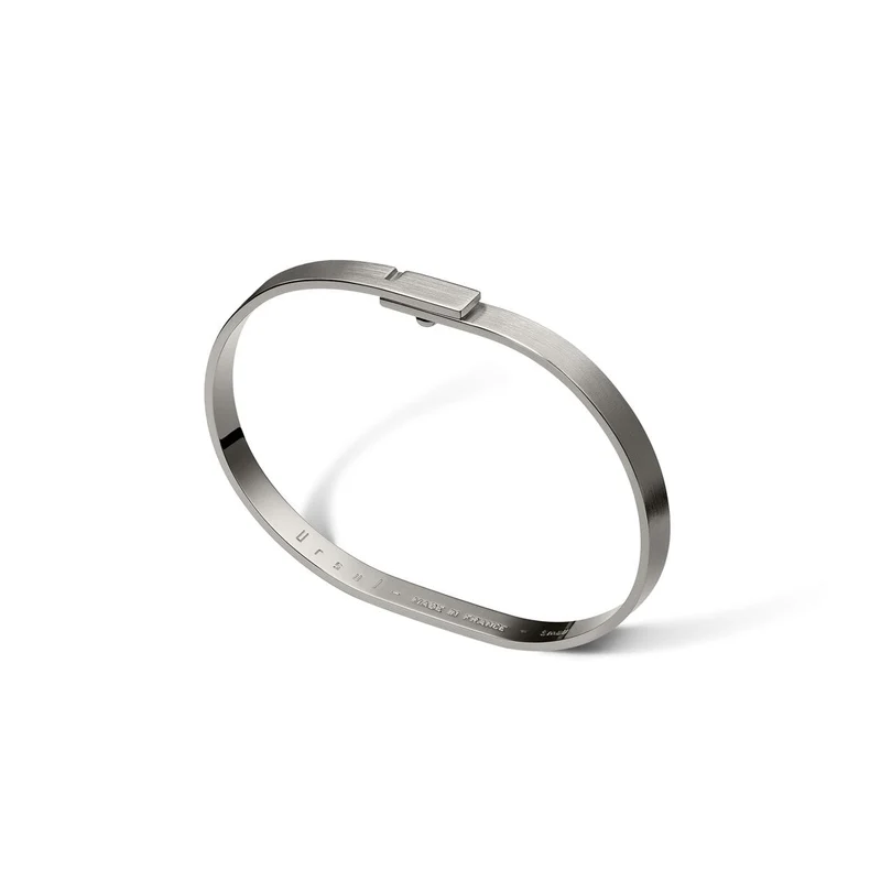 Jonc homme argent noir - 5mm | SATURNE.5